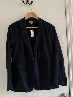 J. Jill Black Open-Front Blazer